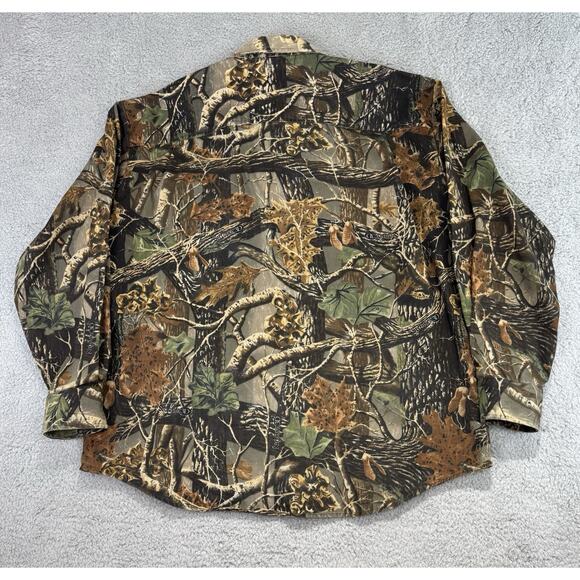 Cabelas Seclusion 3D Camo Shirt Mens XL Long Sleeve Button Up Hunting Pocket - Picture 6 of 13